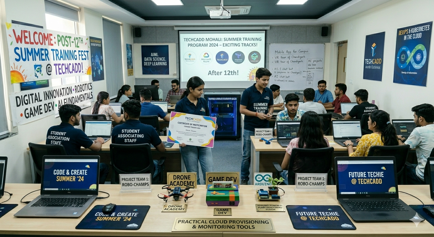 Summer Training After 12th Class at TechCADD Mohali