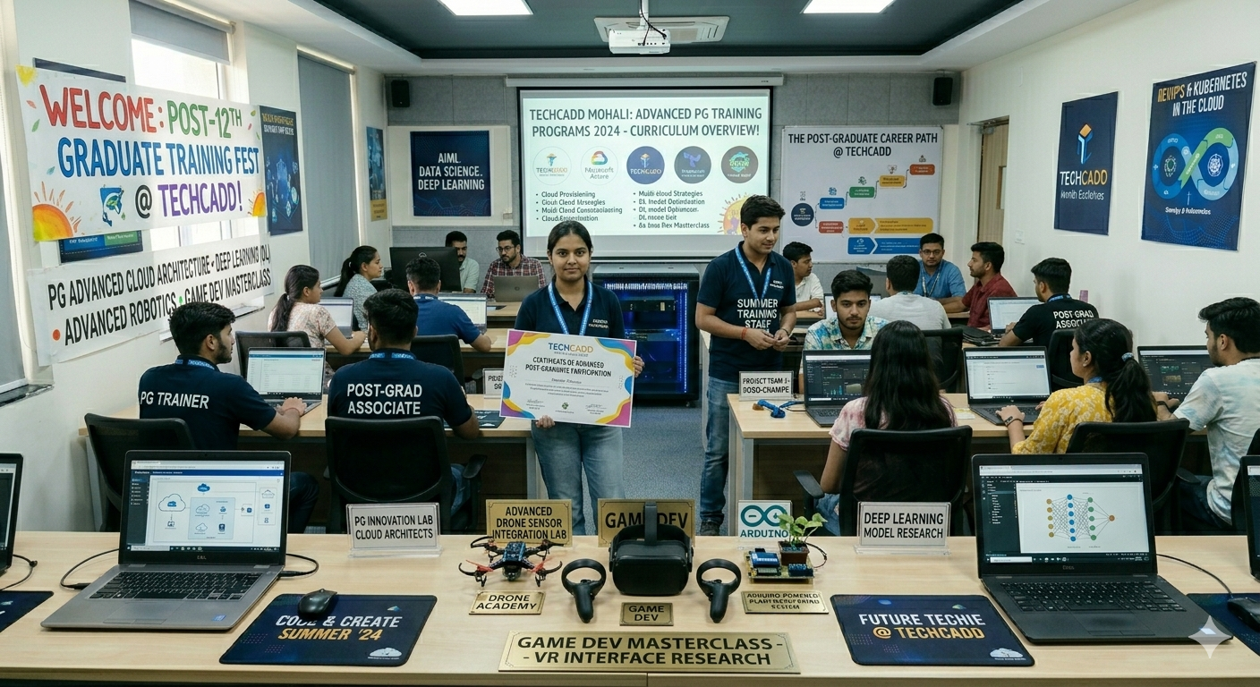Summer Training After Graduation at TechCADD Mohali