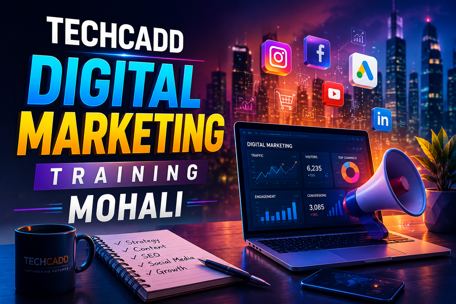 techcadd digital marketing training Mohali | Career-Focused Training in Mohali